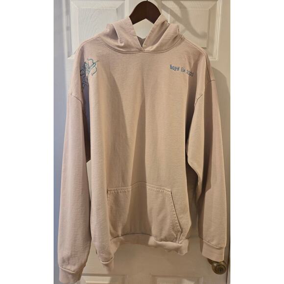 Boys Lie 2000 Read Me Beige Hoodie Sweatshirt Beige Mens One Size - Picture 2 of 14